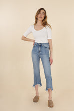 将图片加载到图库查看器,New Play Wide Leg Bottom Ripped Jeans