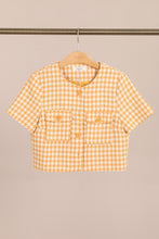 Load image into Gallery viewer, Daphnea Ladies Plaid Short-Sleeve Blazer