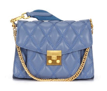 将图片加载到图库查看器,Diamond Pattern Genuine Leather Lady Shoulder Handbag