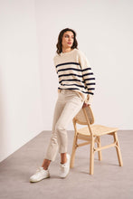 将图片加载到图库查看器,Oraije  Beige Straight Cut Chinos Claire