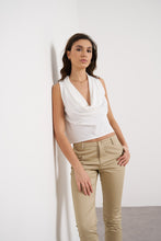 将图片加载到图库查看器,Oraije Taupe Straight Cut Chinos Claire