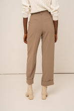 将图片加载到图库查看器,Oraije Straight Flowy Cut Pants Stanley Taupe