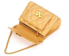 将图片加载到图库查看器,Diamond Pattern Genuine Leather Lady Shoulder Handbag