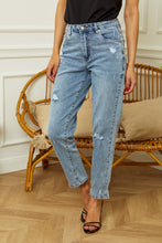 将图片加载到图库查看器,R.Display Straight Cut Ripped Jeans