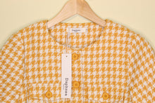 Load image into Gallery viewer, Daphnea Ladies Plaid Short-Sleeve Blazer