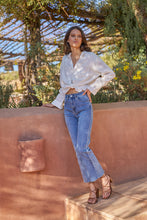 Charger l'image dans la galerie, Oraije Cropped Wide-Leg Denim High Waist Jeans Estelle
