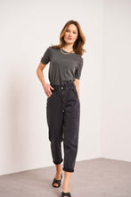 将图片加载到图库查看器,Oraije Denim Mom Fit Jeans