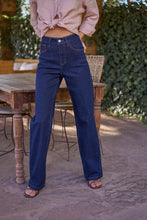 将图片加载到图库查看器,Oraije Wide-Leg High Waist Denim Jeans