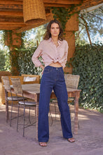 将图片加载到图库查看器,Oraije Wide-Leg High Waist Denim Jeans