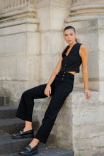 将图片加载到图库查看器,Oraije Wide-Leg High Waist Jeans Victorine