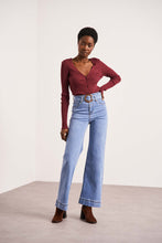 Load image into Gallery viewer, Oraije Wide Legged Denim Jeans with Belt Fiona