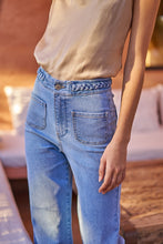 将图片加载到图库查看器,Oraije High Waist Wide-Leg Denim Jeans Florine