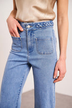 将图片加载到图库查看器,Oraije High Waist Wide-Leg Denim Jeans Florine