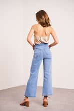 将图片加载到图库查看器,Oraije High Waist Wide-Leg Denim Jeans Florine