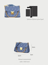 将图片加载到图库查看器,Diamond Pattern Genuine Leather Lady Shoulder Handbag