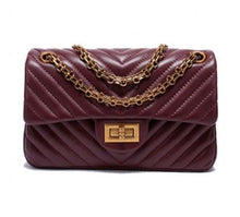 Load image into Gallery viewer, Small Goat Leather Women Shoulder Handbag with Chain Strap