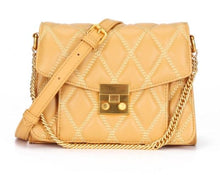 将图片加载到图库查看器,Diamond Pattern Genuine Leather Lady Shoulder Handbag