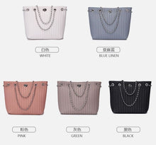 将图片加载到图库查看器,Large Capacity Women Leather Handbags with Chain Strap