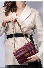 Load image into Gallery viewer, Small Goat Leather Women Shoulder Handbag with Chain Strap