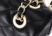 Lade das Bild in den Galerie-Viewer, Black Diamond Pattern Leather Ladies Shoulder bag
