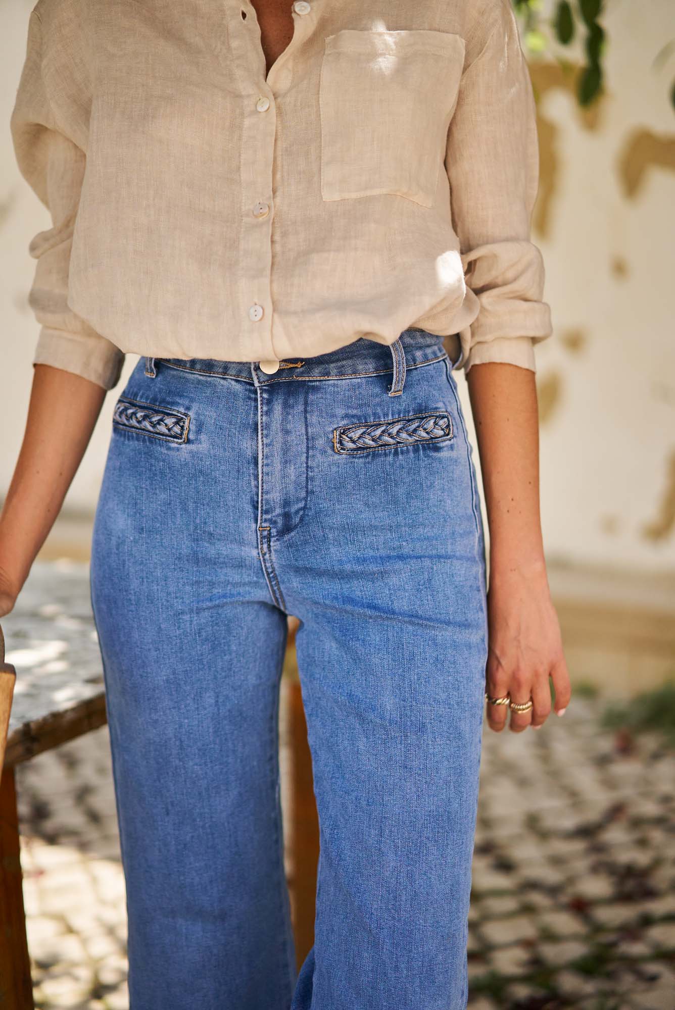 Oraije Wide-Leg Jeans Fiona – Isha-Global, image size:1336x2000